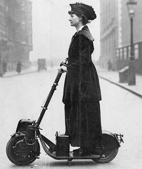 Historia del patinete eléctrico